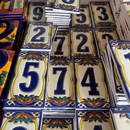 Talavera House Numbers Etsy