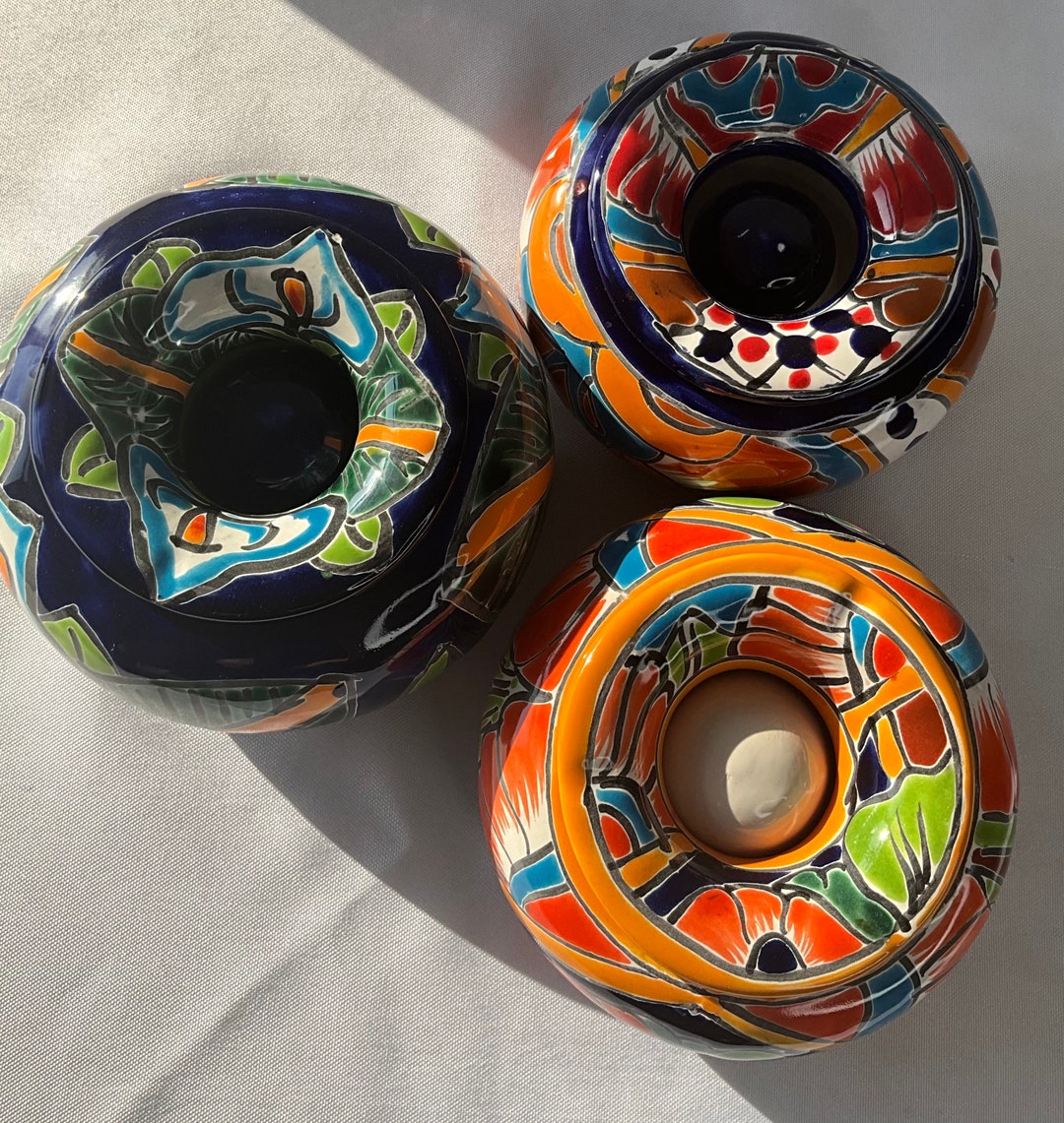 Mexicana Talavera Cenicero De Agua 2 Piezas - Etsy