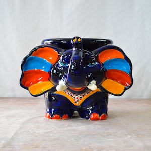 Vaso elefante Talavera: fioriera da interno ed esterno