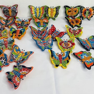 3 Mariposas de Talavera  para pared