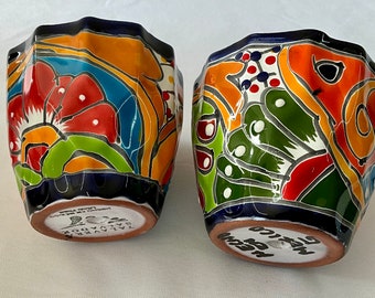 2 Talavera  small  pots