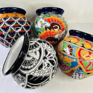 Maceta Talavera de lado