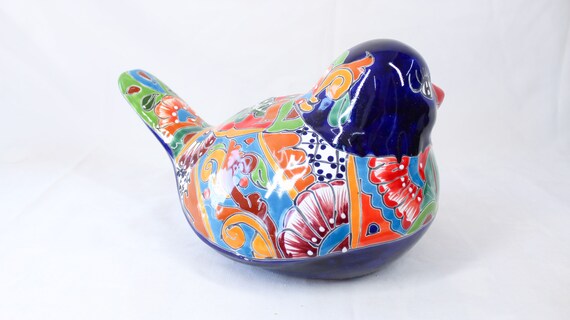 手描きの鳩のタラベラ置物：メキシコの民芸品装飾 - Etsy 日本
