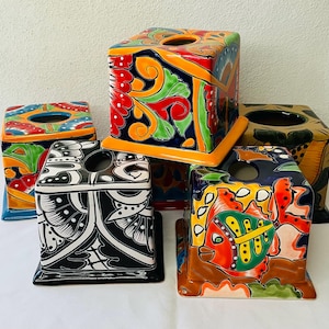 Talavera Tissue Box Cover