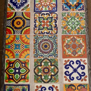 15 Talavera Tiles  Mixed 4x4&quot;