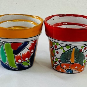 3 Talavera  small  pots