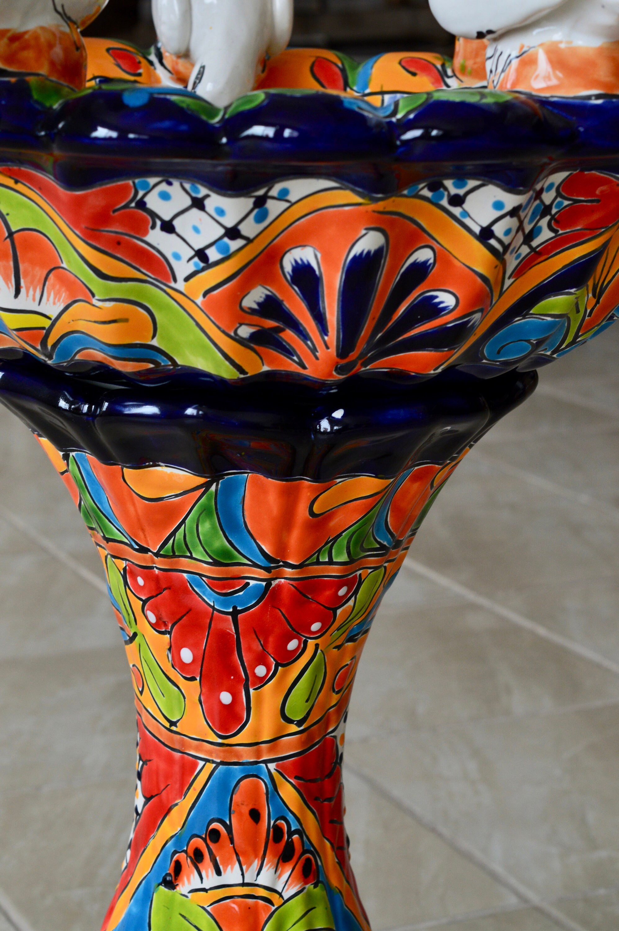 Talavera Mexican Pottery BIRD BATH Etsy Australia