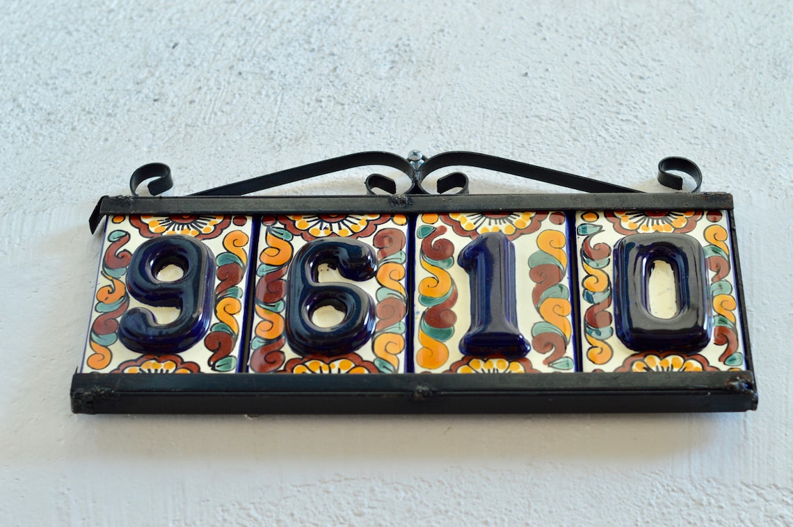 Talavera House Numbers Etsy