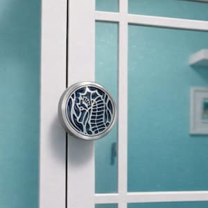 Seahorse Cabinet Knob - Nautical Drawer Pull - Coastal Hardware in Stainless Steel - Beach House Decor