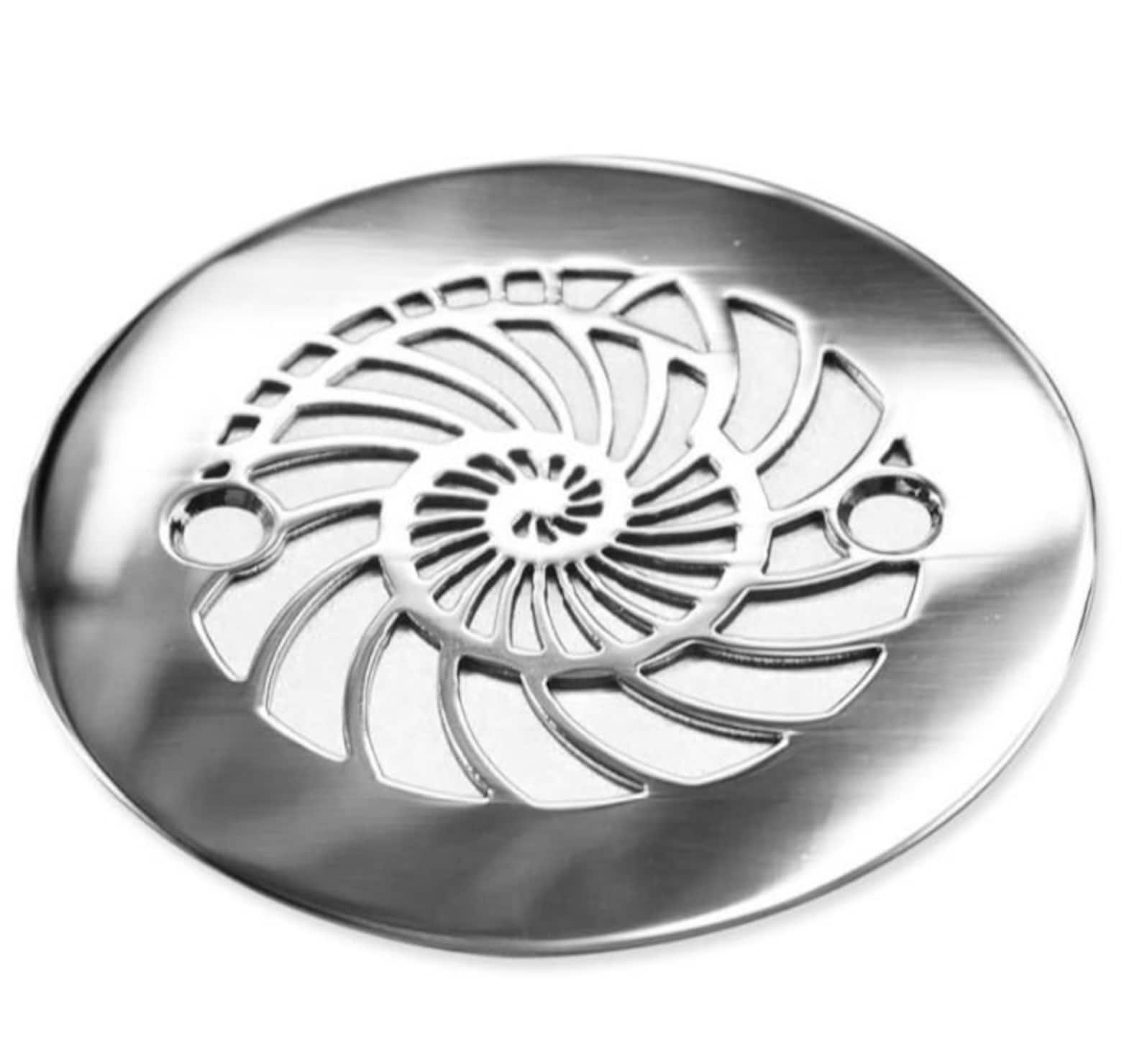 4.25 Inch Shower Drain Cover Nautilus Design Shower Drain by Etsy