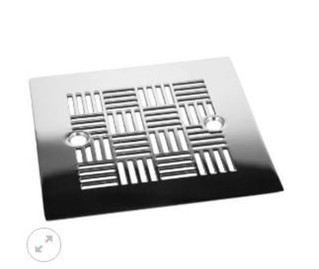 4.25 Inch Square Shower Drain Cover, Geometric No. 6, Polished Stainless Etsy