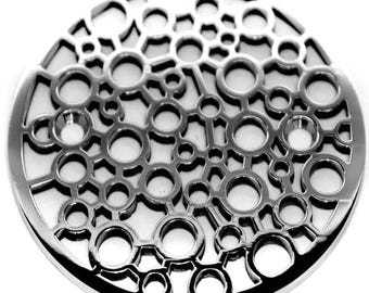 Oceanus Bubbles Shower Drain Cover: 4-Inch Stainless Steel Kohler K-9135 Replacement