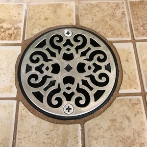 Shower Drain Round 3.25" Designer Shower Drain