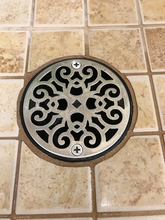 Shower Drain Round 3.25 Designer Shower Drain Etsy