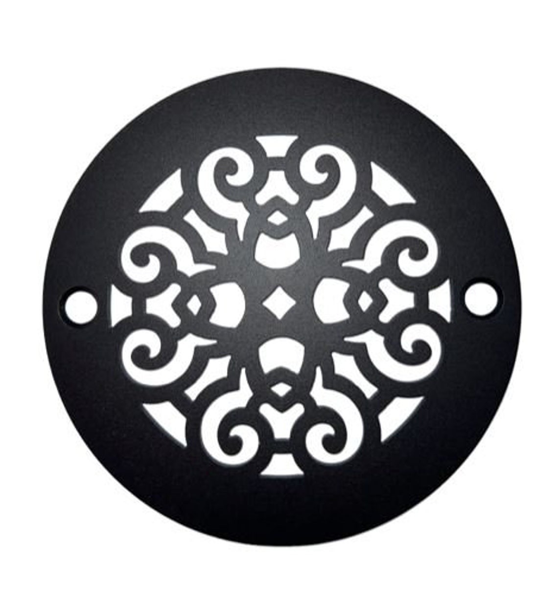 Round Shower Drain Cover 4 Inch Diameter Classic Scrolls Etsy