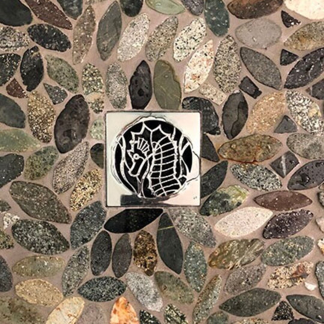 Square Shower Drain Seahorse Cover for Ebbe Replacement by Designer Drains Etsy