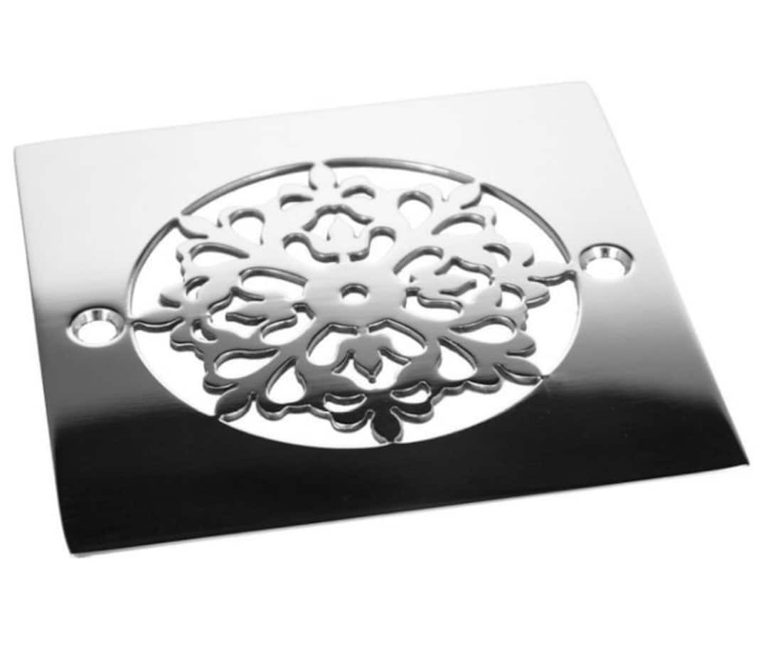 Oatey Shower Drain Cover, 4 Inch Square Replacement, Motif No. 7 Etsy
