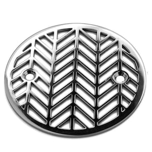 Round Shower Drain Cover, Replacement for Kohler K-9135, Chevron Design