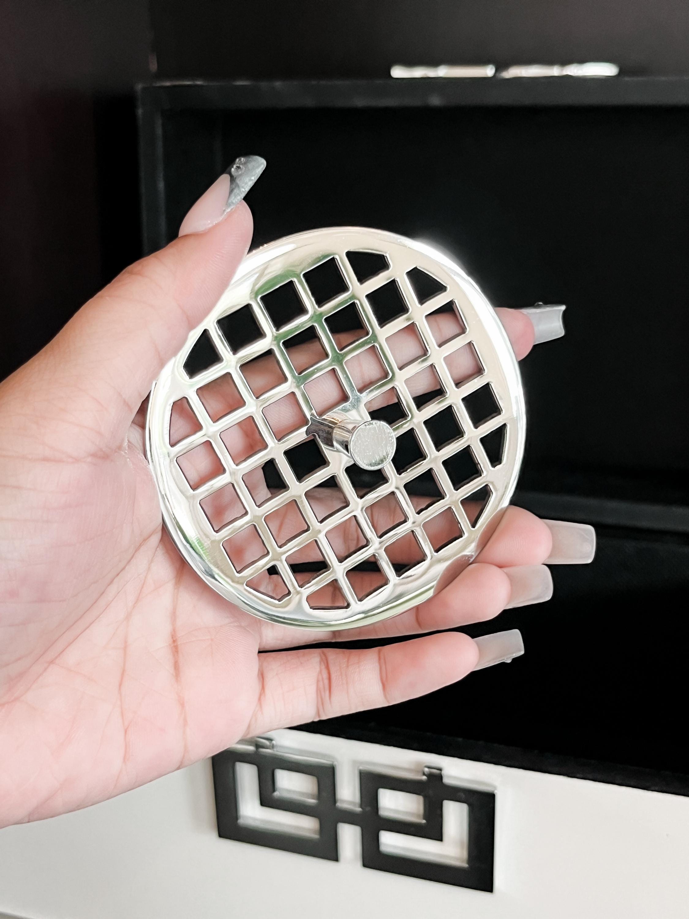 Sink Strainer, Kitchen Sink Stopper, Geometric No. 7 by Designer Drains