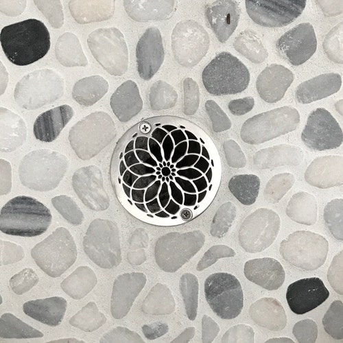3.25 Round Shower Drain Designer Drains Shower Etsy