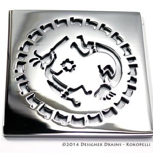 Ebbe Shower Drain Replacement Cover, Designer Drains Kokopeli