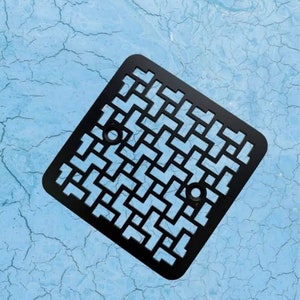 Shower Drain Cover, Square Kohler K-9136 Replacement, Tulun Design