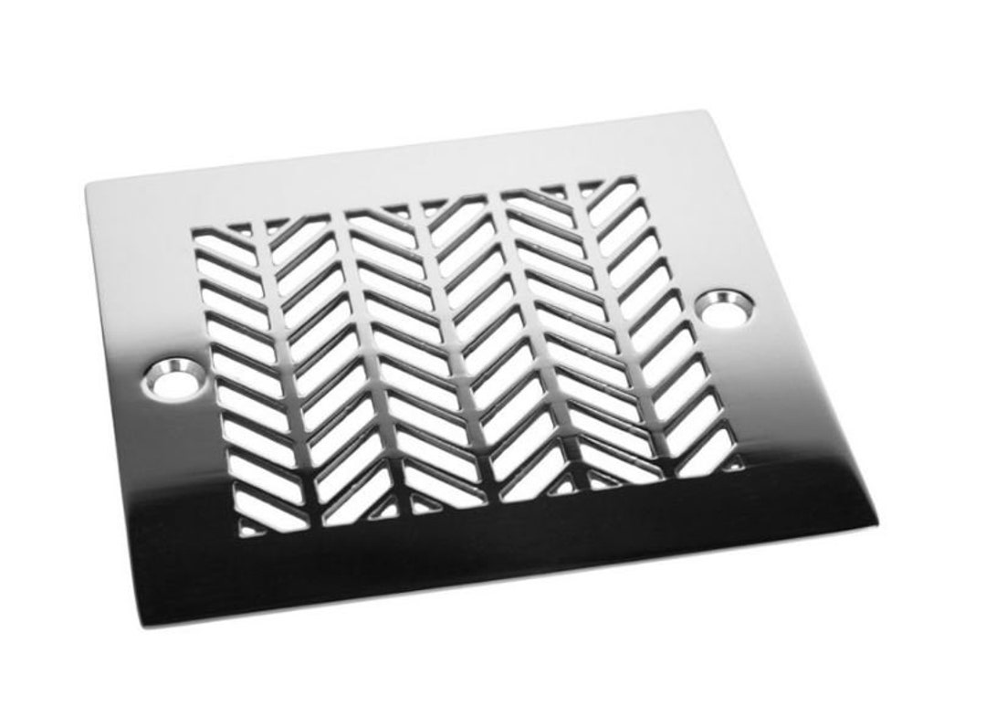 Shower Drain Cover 4 Inch Square Chevron Design Etsy