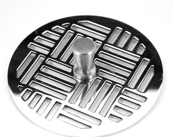 Kitchen Sink Stopper, Geometric No. 6 design by Designer Drains