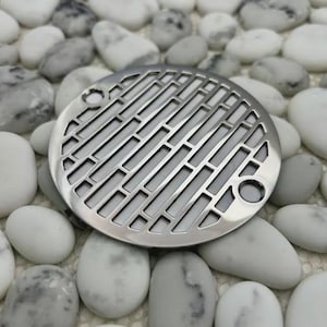 3.25" Round Shower Drain | Roman Bricks Design