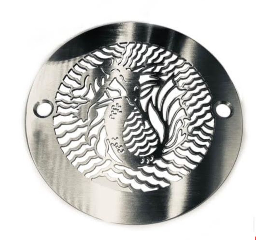 Shower Drain Cover 4 Inch Round Designer Drains Etsy