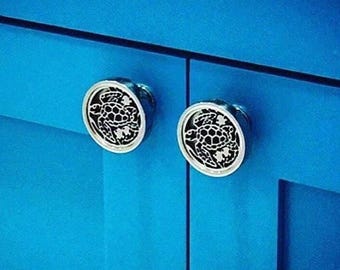 Sea Turtle Cabinet Knob | Coastal Drawer Pull | Ocean Hardware by Designer Drains