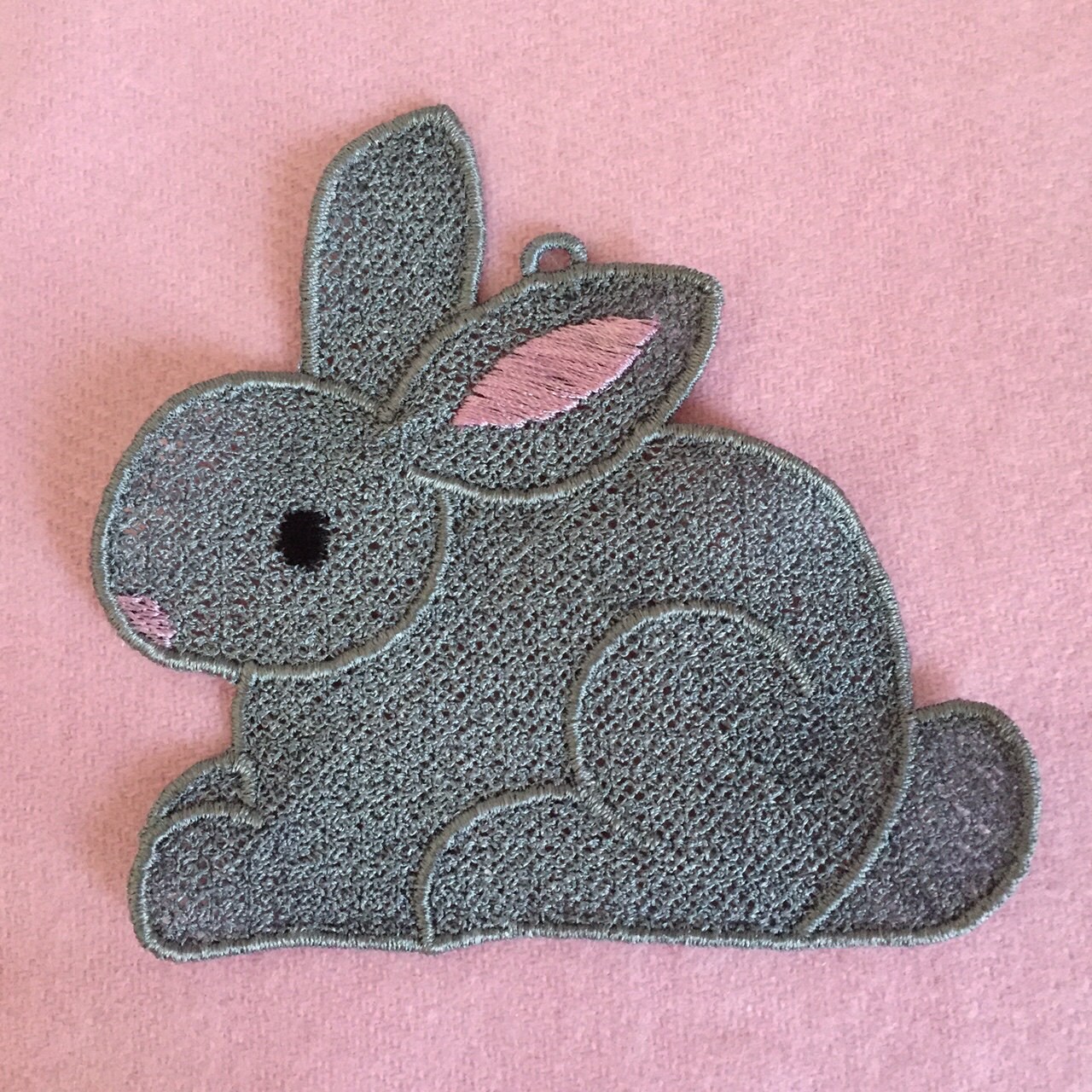 Standing Rabbit Embroidery Design Rabbit Ornament Free Standing Lace Embroidery - Etsy