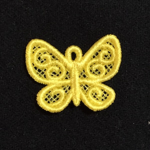 Butterfly Ornament Small Free Standing Lace Embroidery