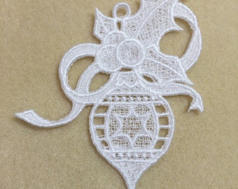 Pointed Ornament Embroidered Free Standing Lace