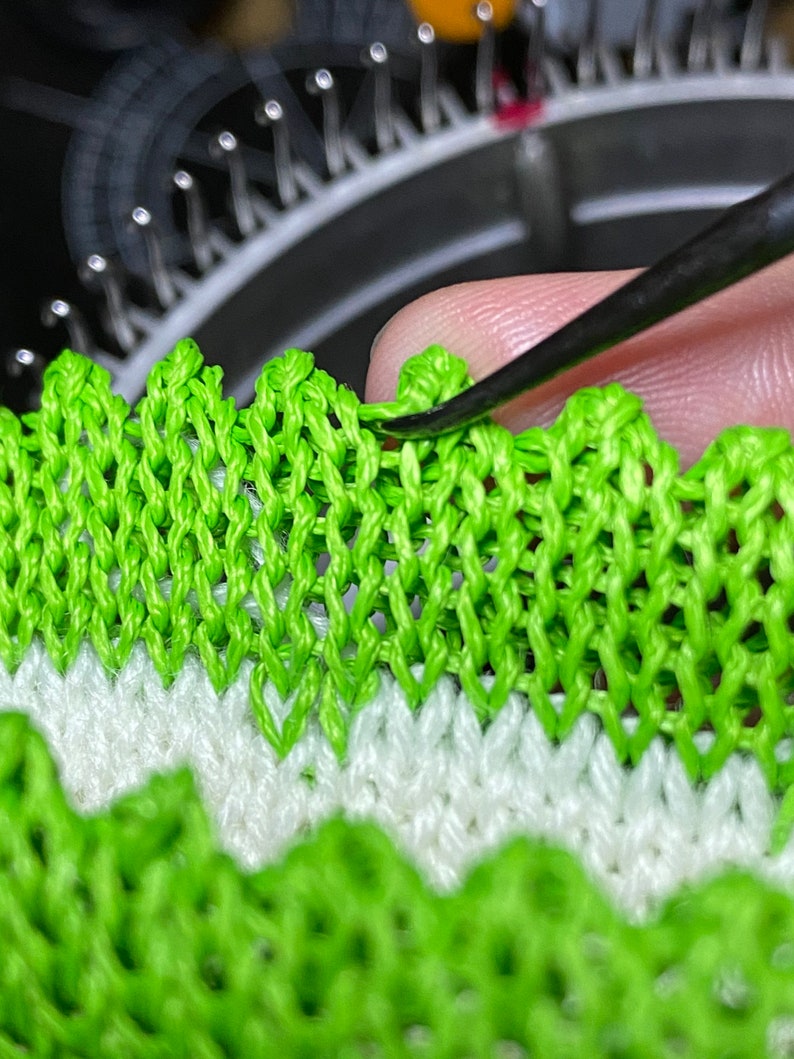 CSM Sock Knitting Machine Setup Cast on Startup Bonnets image 4