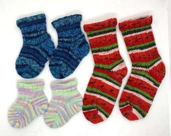 CSM PATTERN Child Toddler Baby Socks on Compound Cylinder