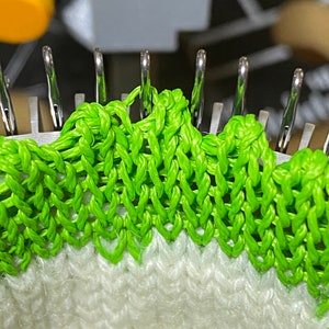 CSM Sock Knitting Machine Setup Cast on Startup Bonnets image 5