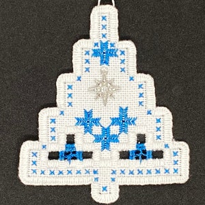 Ornament Hardanger Embroidery WHITE