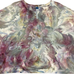Tie Dye Cotton T-shirt Ice Dye Scrunch 2XL