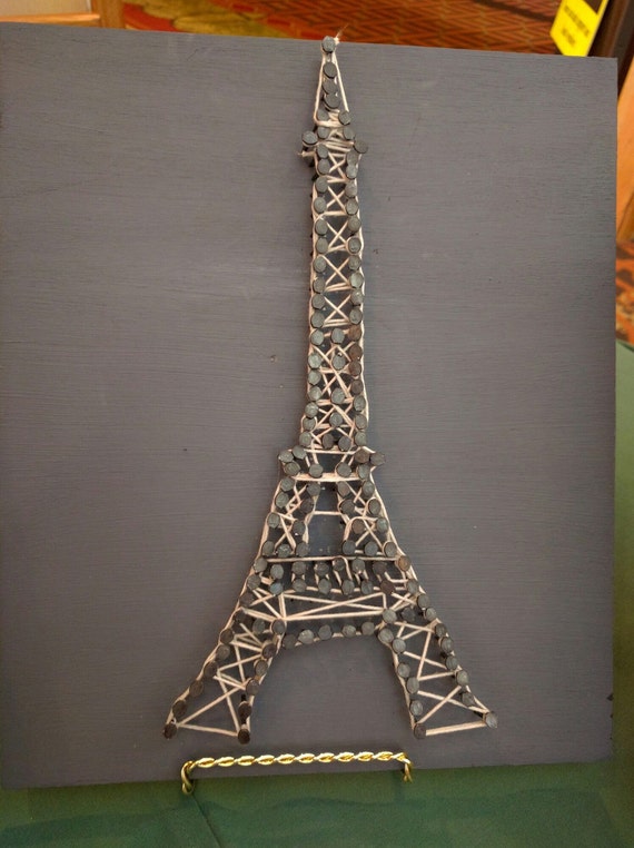 Items similar to Eiffel Tower String Art on Etsy
