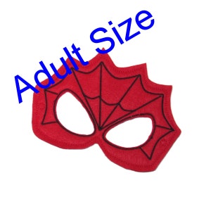 Halloween Mask  Machine Embroidery Design   Spider mask in the hoop  Adult Size  mask for gownups