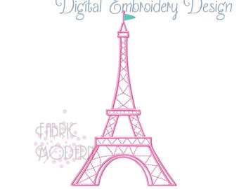 Eiffel Tower Paris embroidery design  #1035