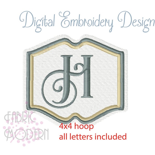 Complete monogram frame and font - Towel & Plush Fabrics  #941