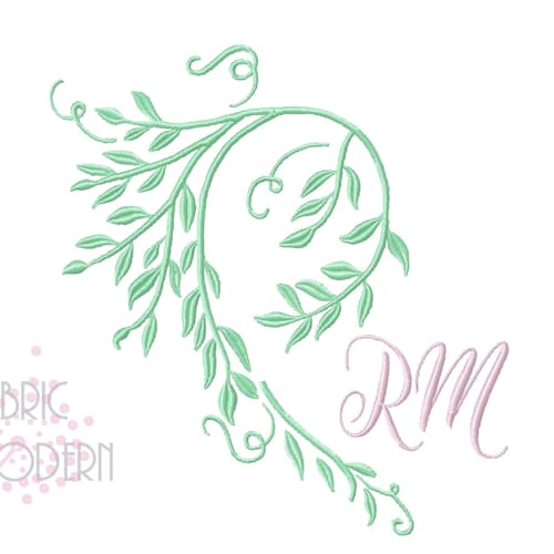 Easter Lily Monogram frame embroidery design Easter design Monogram border font frame Art Deco Design BX PES #954