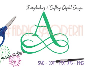 SVG MONOGRAM Silhouette font swash font fancy font Cricut svg SVG font svg dxf png jpg pdf #C621