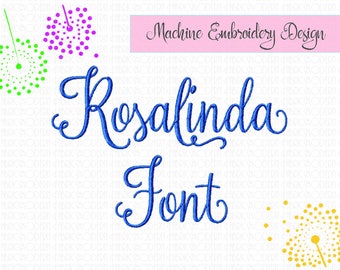 ROSALINDA FONT fancy font with alternatives great for names monograms vintage look swishes swash swirls 2 inch #872