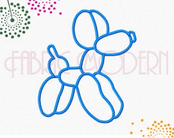 SÖT BALLONGHUND, Fylld och applikation, ballongdjur, Broderimönster Broderidesign Maskinbroderi, Mönster, Utsmyckning