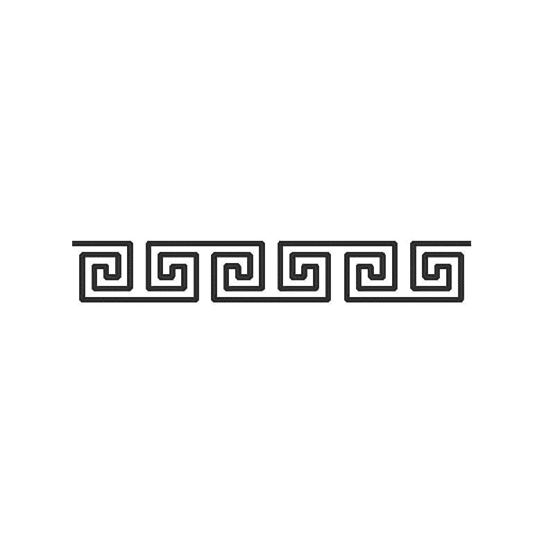 Machine Embroidery Design Greek Border Monogram Frame Five - Etsy