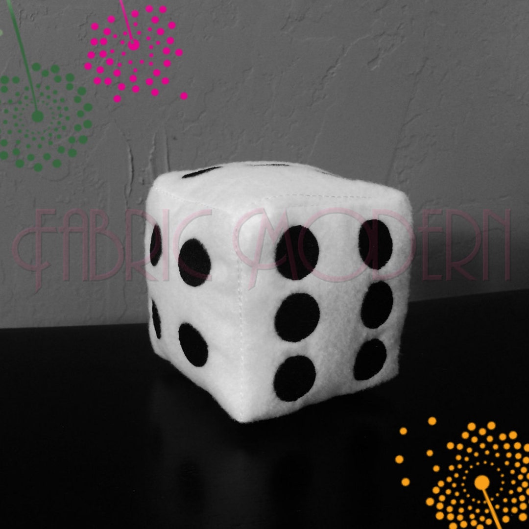 Dice in the Hoop 3D Dice Embroidery Design for 5x7 and 6x8 Hoops 644 Etsy