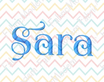 MODERN VINE font Embroidery Design  two sizes  upper and lower case for each  BX  #473
